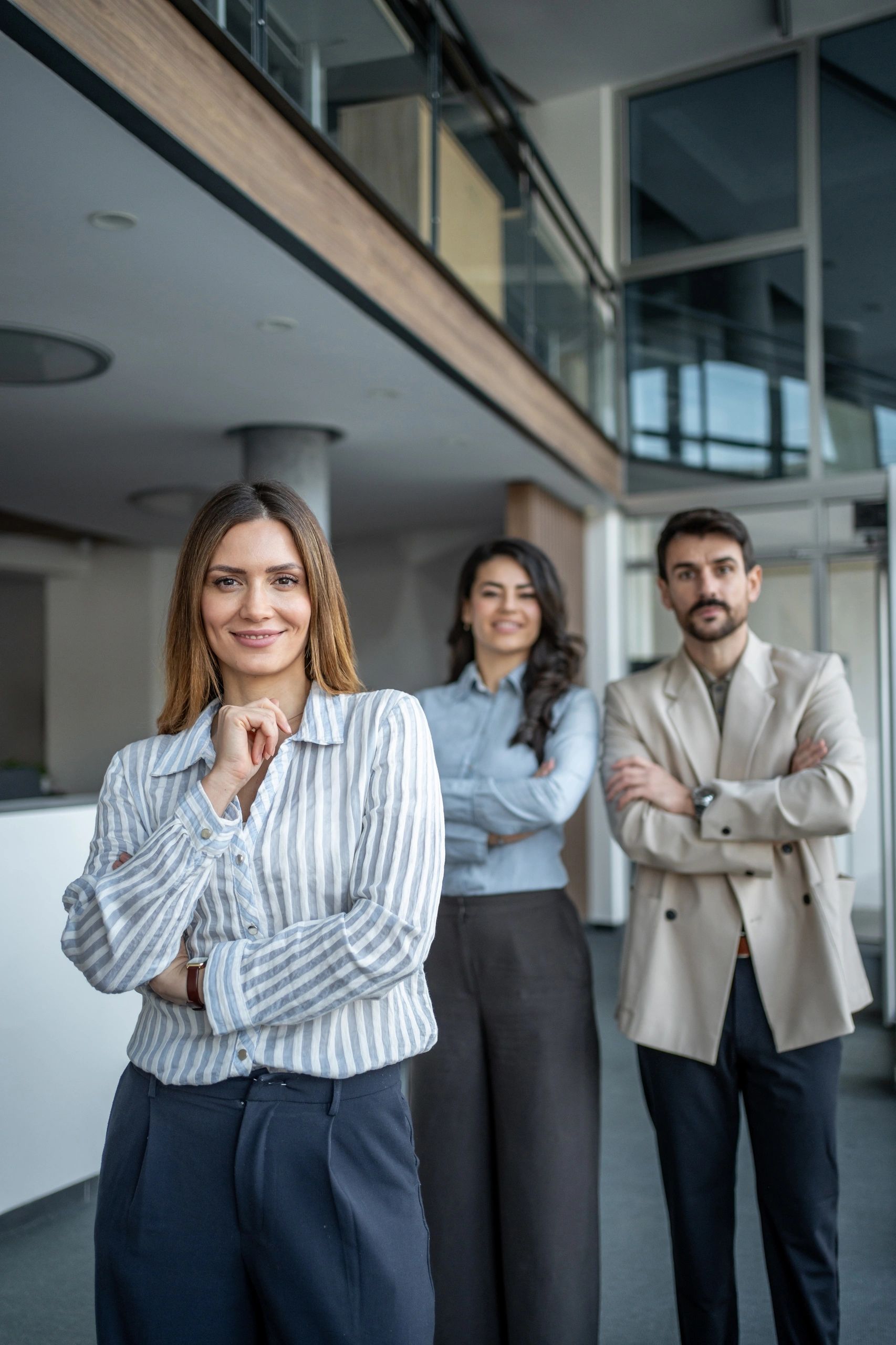 Professional team portrait for government transformation testimonial